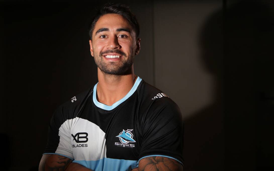 Star man: Shaun Johnson is ready to lead the Sharks to the finals. Picture: John Veage