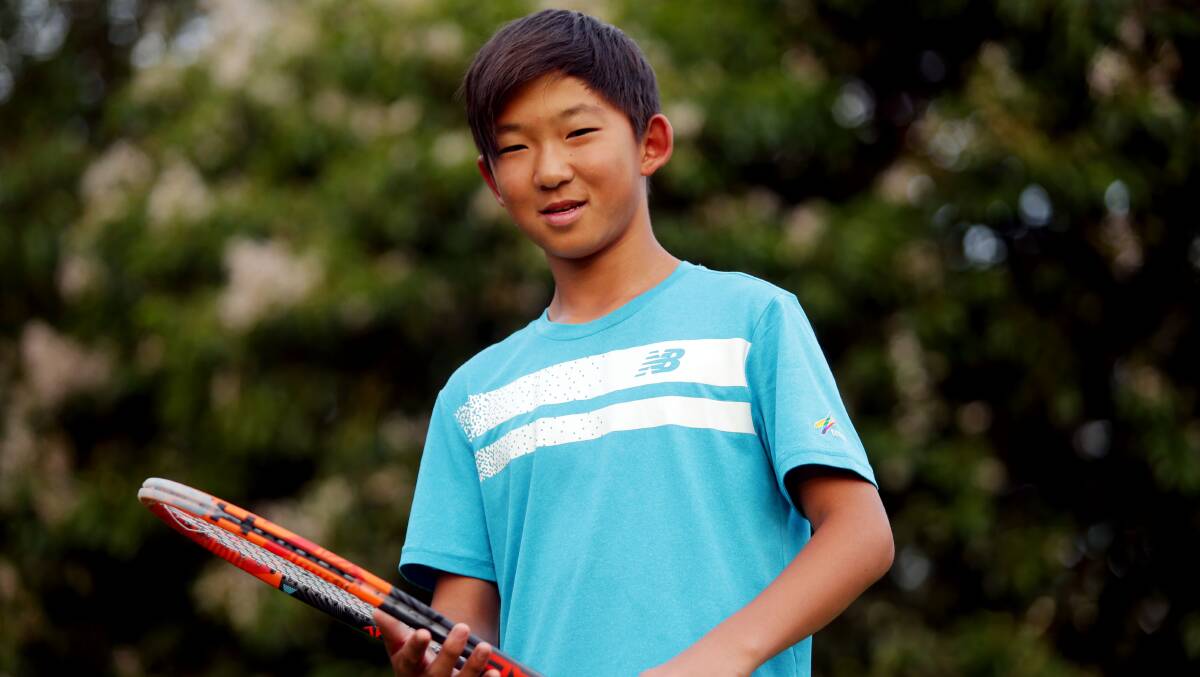Future star: Kogarah's Jeremy Jin will represent Australia at the 2017 Longines Future Tennis Aces tournament at Roland Garros. Picture: Chris Lane