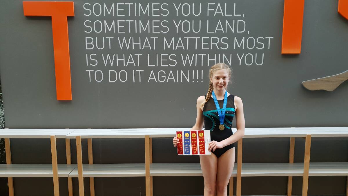 Winner: Shire gymnast Elizabeth Atkins. Picture: Gymnastics NSW