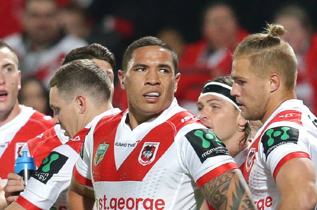 Out: Tyson Frizell will miss Thursday night's clash with Brisbane in Wollongong. Picture: John Veage