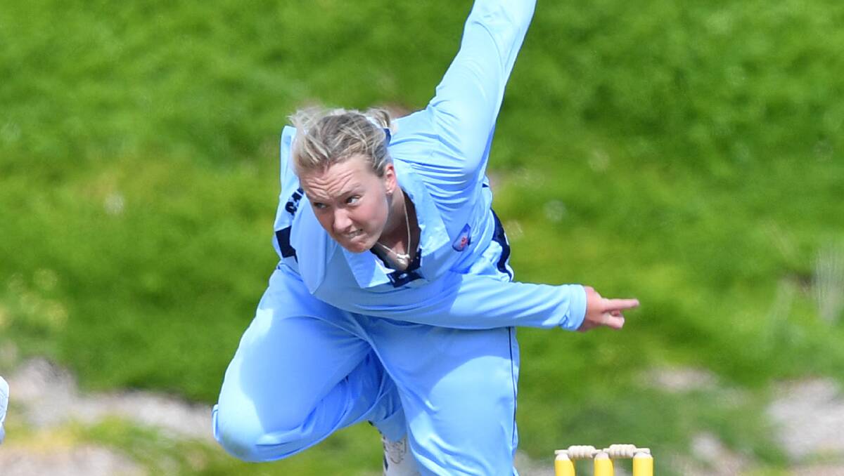 Hayley Silver-Holmes was named player of the match. Picture: Cricket NSW