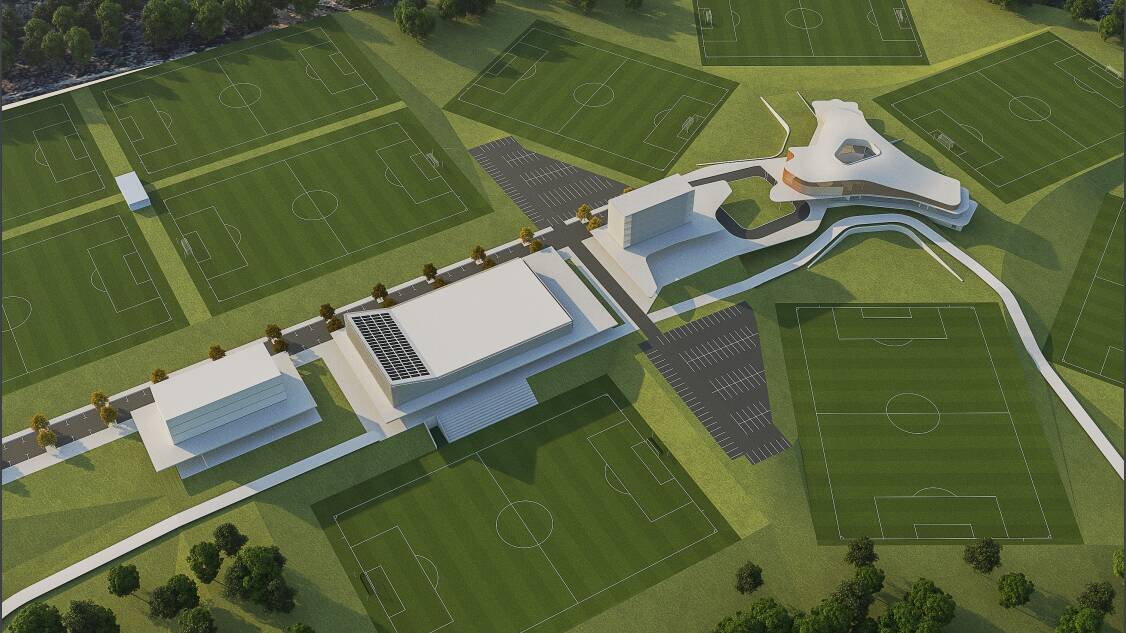 New base: Southern Expansion's proposed training centre to be built at Lucas Heights. Picture: Populous