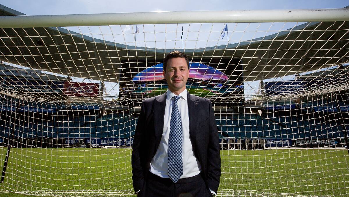 Sydney FC chairman Scott Barlow at the club's home, Allianz Stadium. Picture: Michele Mossop