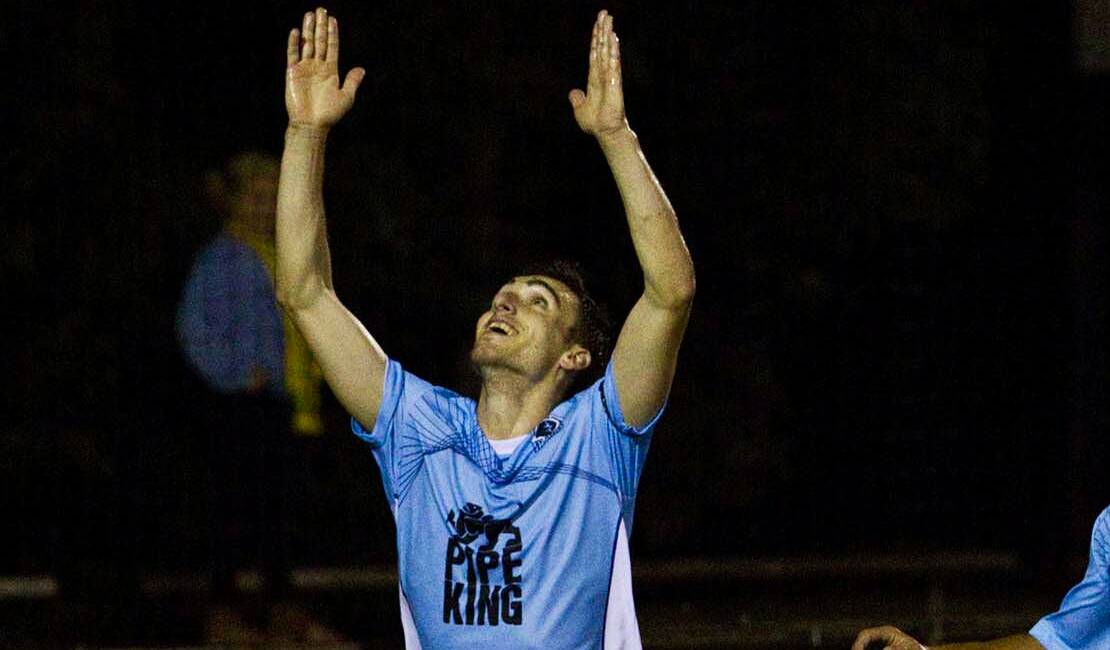 Big signing: Former A-League midfielder Panny Nikas, who has joined Rockdale City, playing for Sutherland in 2012. 