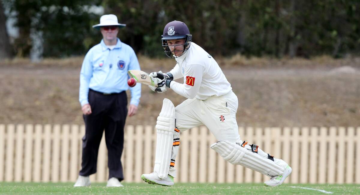 Foundations: Sutherland opener Jarryd Biviano made 72 against Eastern Suburbs to help set up their two-wicket win on Saturday. Picture: Chris Lane