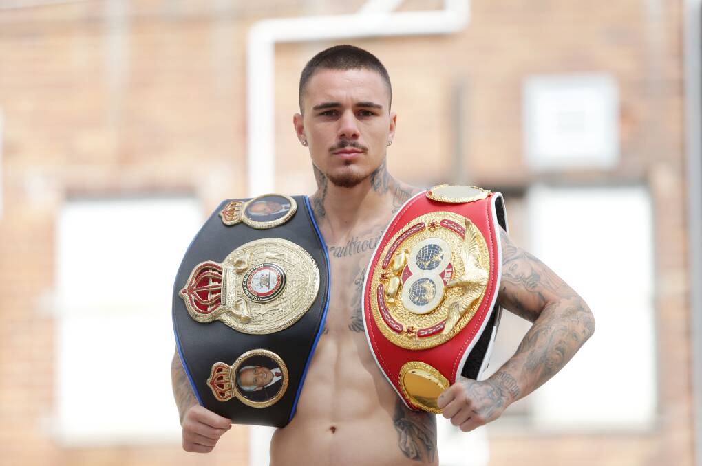Flying the flag: Shire boxer George Kambosos Junior has landed a promotional deal with DiBella Entertainment in the US. Picture: Chris Lane