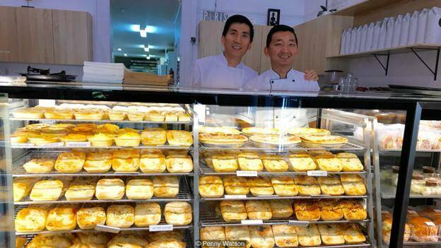 WINNERS: Last year's winning pie, a pepper-beef pie, came from brothers Ryan and Chan Khun, Country Cob Bakery, Boronia, Vic. 