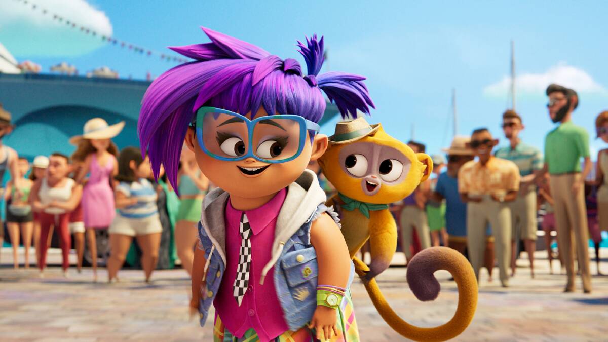 Musical hijinks: Gabi (Ynairaly Simo) and Vivo (Lin-Manuel Miranda) are the adorable pairing at the centre of new musical animation Vivo, rated PG, streaming on Netflix now. Pictures: Netflix