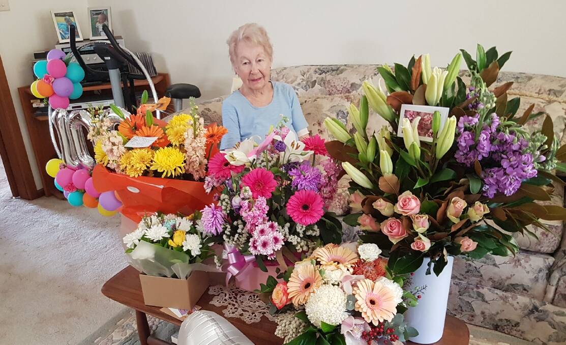 Celebration: Peggy McKinley celebrated her 100th birthday on September 11. Pictures: Supplied
