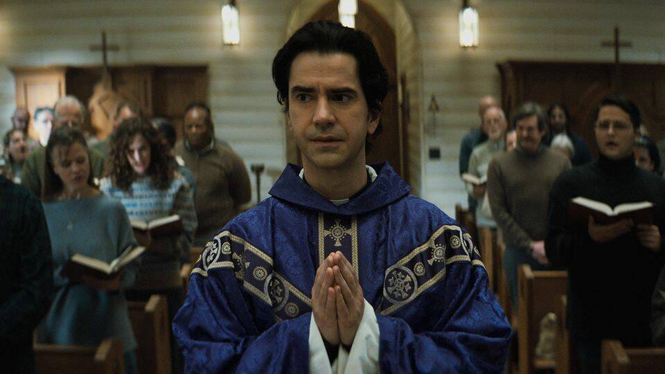 Hamish Linklater in Midnight Mass. Picture: Netflix