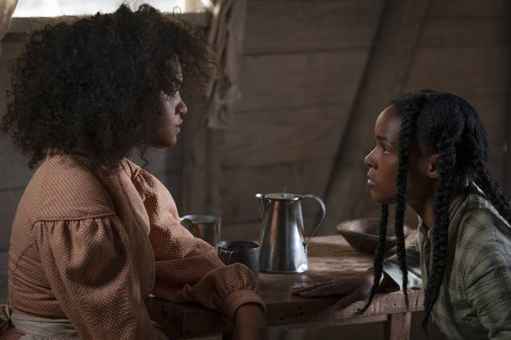 Difficult to watch: Kiersey Clemons and Janelle Monae star in the new horror-ish film Antebellum, rated MA15+, in cinemas now.