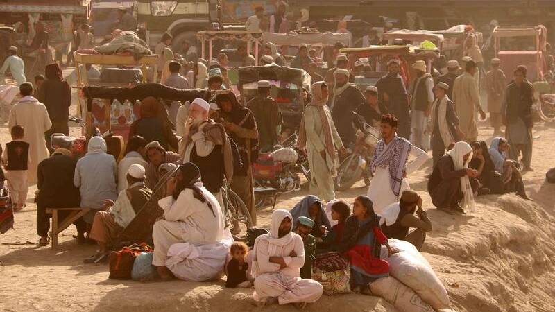 Humanitarian crisis: Thousands of Afghanistan residents have been forced to flee their home since the Taliban took over in recent months. Picture: AAP