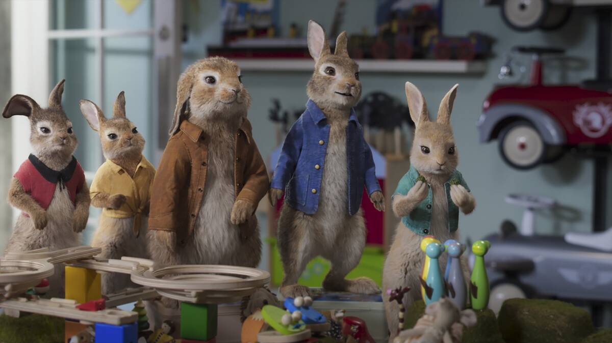 Back again: After a year-long Covid delay, Macarthur-shot Peter Rabbit 2 is ready to hit screens in time for Easter. Picture: Sony Pictures Releasing