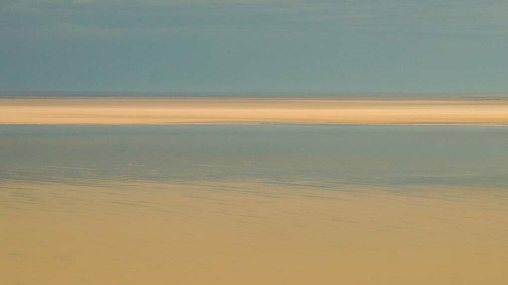  Pilot Trevor Wright says visual illusions are common when flying over Lake Eyre. Picture: Doug Dingwall 