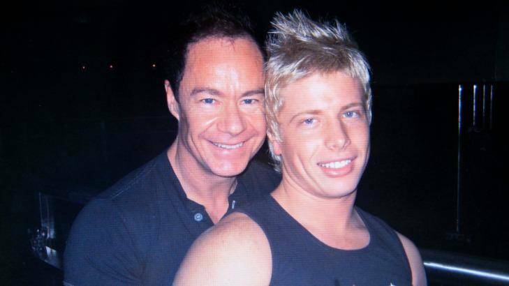  Michael Atkins and Matthew Leveson before Matthew's disappearance in 2007. Photo: Supplied

