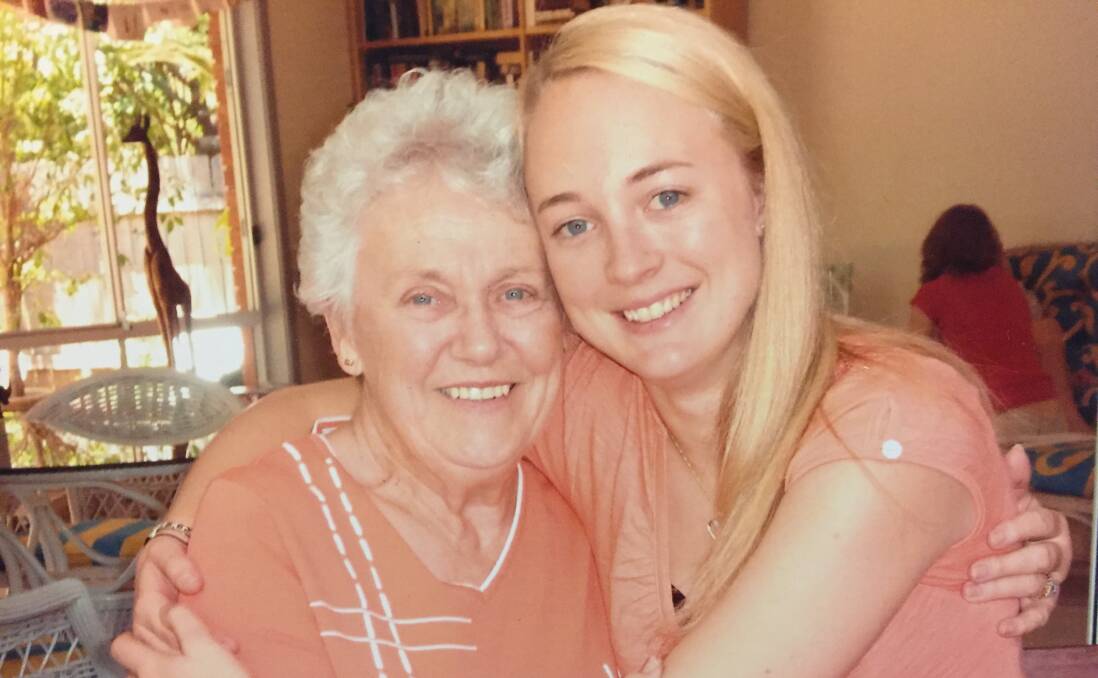 Sorely missed: Hailey Maxwell with her grandma Betty Roberts a couple of years ago. Picture: Supplied