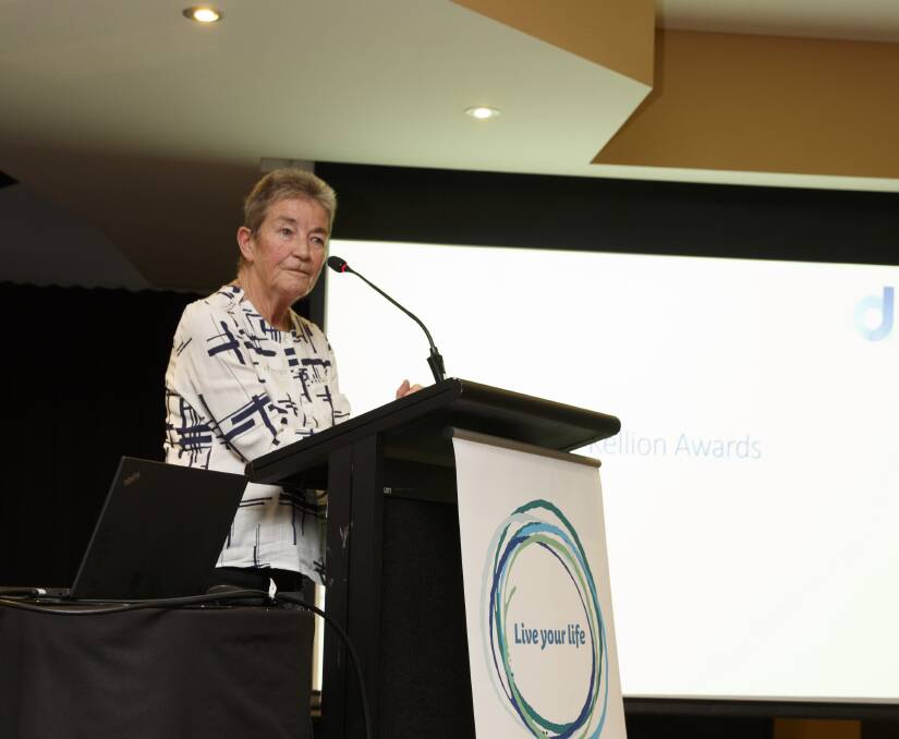 Speaker: Leonie Meadows speaking at the Diabetes NSW and ACT ceremony on Monday. Picture: Supplied