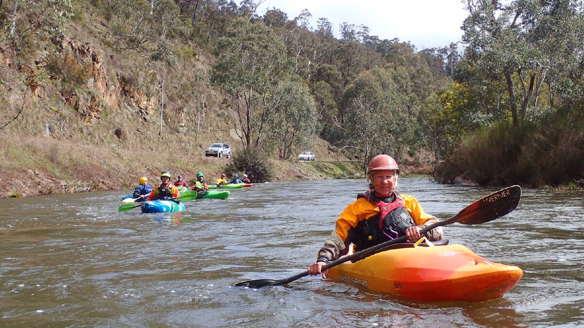 Paddling: The River Canoe Club of NSW out on a trip last year. Picture: River Canoe Club of NSW