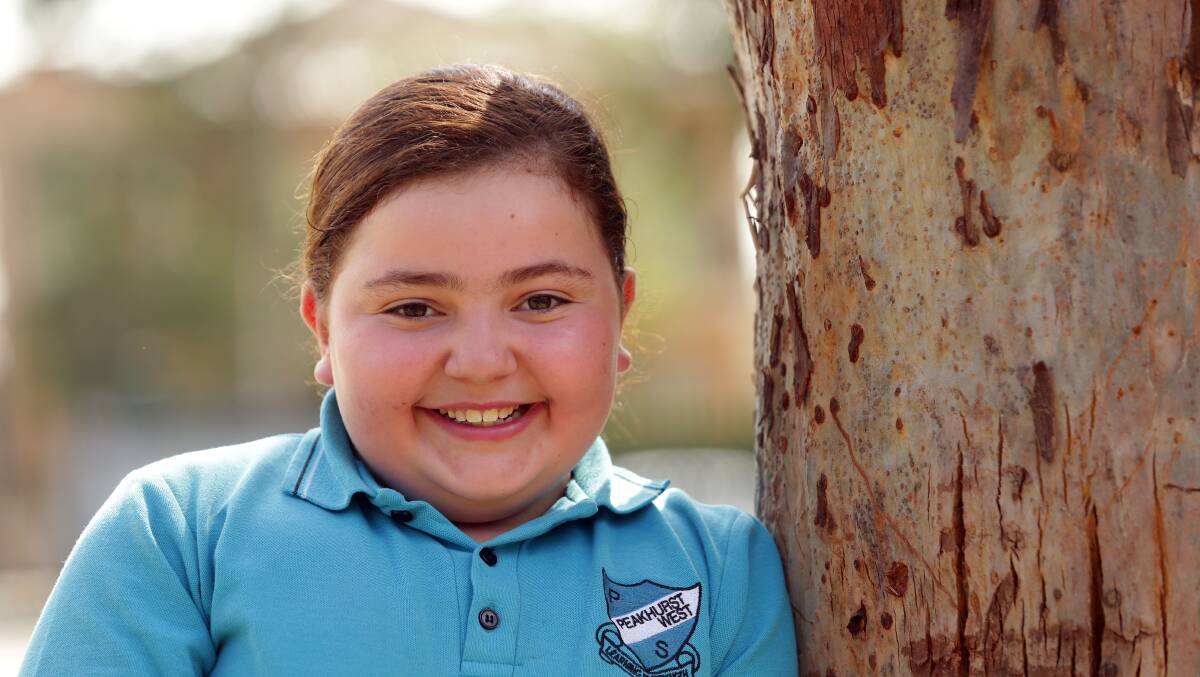 Lookalike: Young actress Alex Kis is playing Rebel Wilson in a Hollywood flick. Picture: Chris Lane