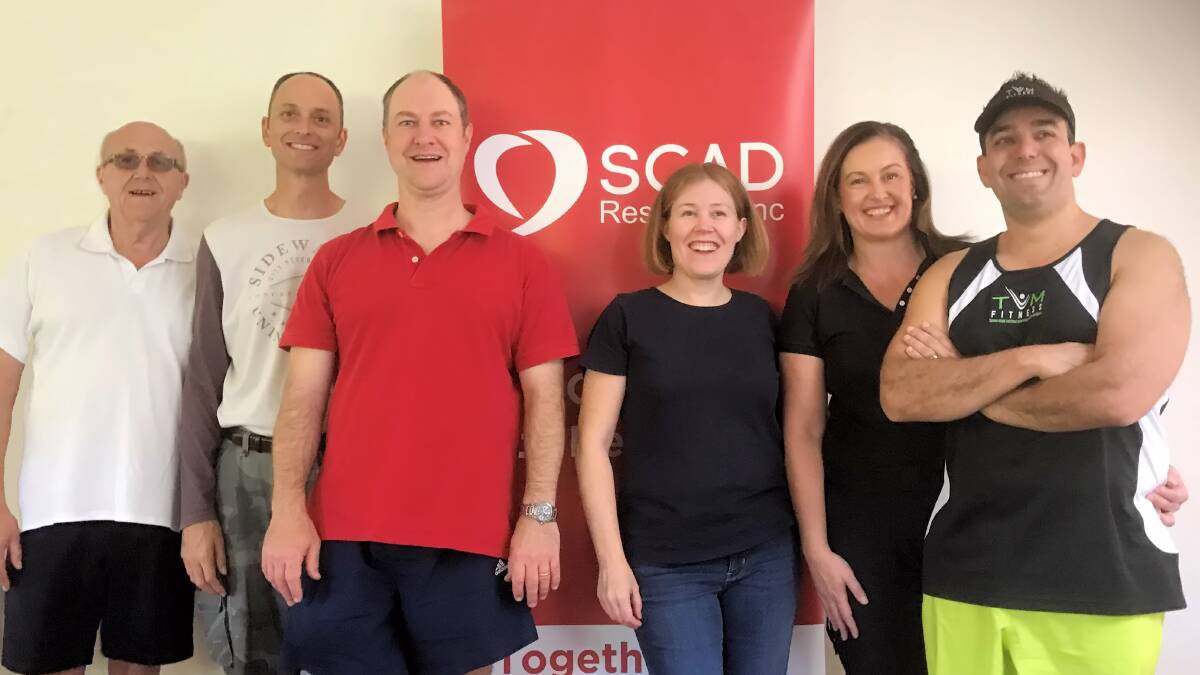 New charity: SCAD Research Inc Australia has been launched in the shire. Pictured (from left) are committee members Sid Ford, Neil Summers, Ian Naylor, Sarah Ford, Tanya Machado and Tito Machado. Picture: Supplied
