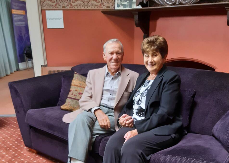 Cathy Cascarino, 82, with her husband and carer Tony. Cathy was diagnosed with Alzheimers in October and is one of the first to participate in the trial.