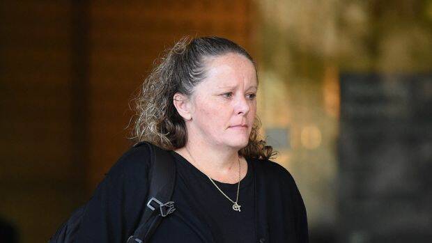 Sharon Yarnton is facing trial in the NSW District Court, charged with attempting to cause an explosion or fire with the intent to murder her husband. Photo: Kate Geraghty