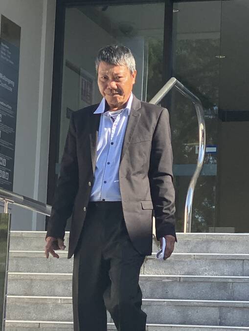 Van Tuy Nguyen outside Wollongong courthouse on Tuesday.