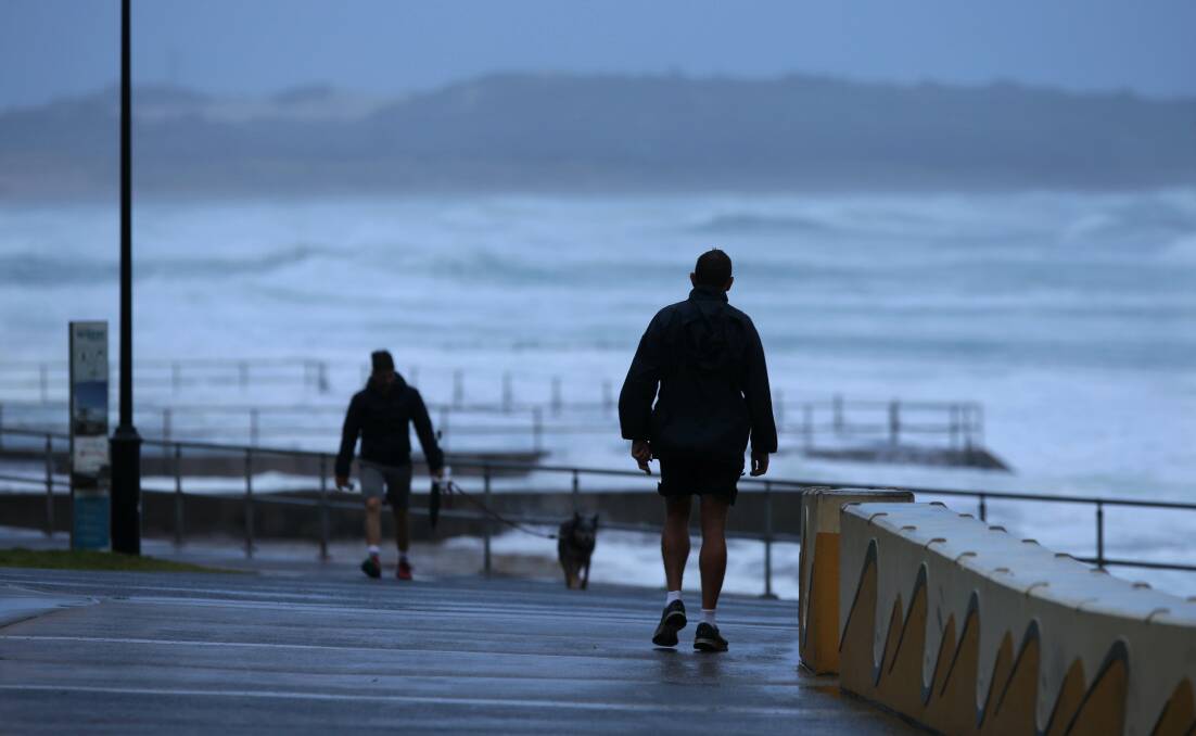 Be careful: The Bureau of Meteorology said large and powerful surf conditions are expected to be hazardous for coastal activities such as rock fishing, swimming and surfing. Photo: John Veage.