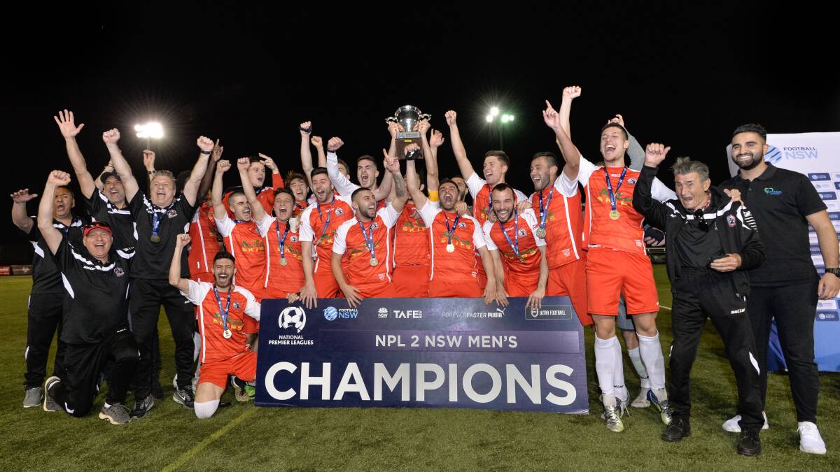 St George FC defeated Mounties Wanderers FC to win the National Premier League NSW men's grand final. Picture: Football NSW