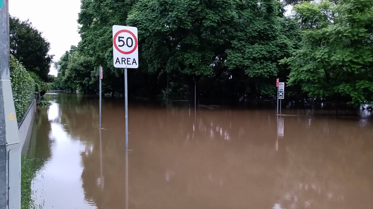 Steer clear of flood waters, warns Dr Ian Wright, senior lecturer in water science at Western Sydney University's Hawkesbury campus. Picture: Sarah Falson