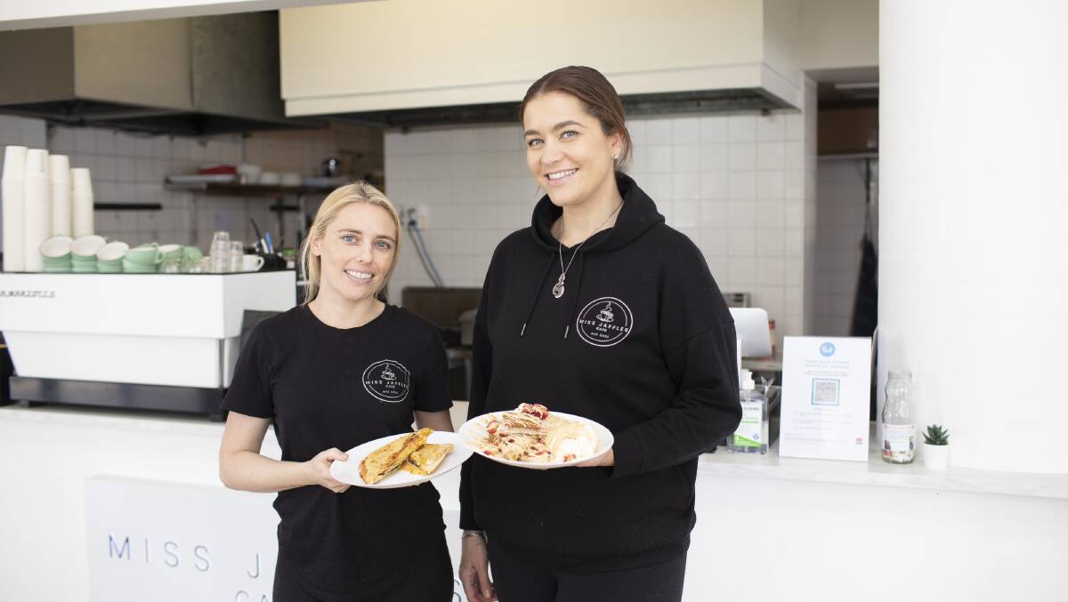 Jaffle-tastic: Owners of Miss Jaffles Cafe at Cronulla, Michelle Weir (L) and Vaseliki Vais, whose jaffles have been voted Australia's favourites. Picture: Supplied