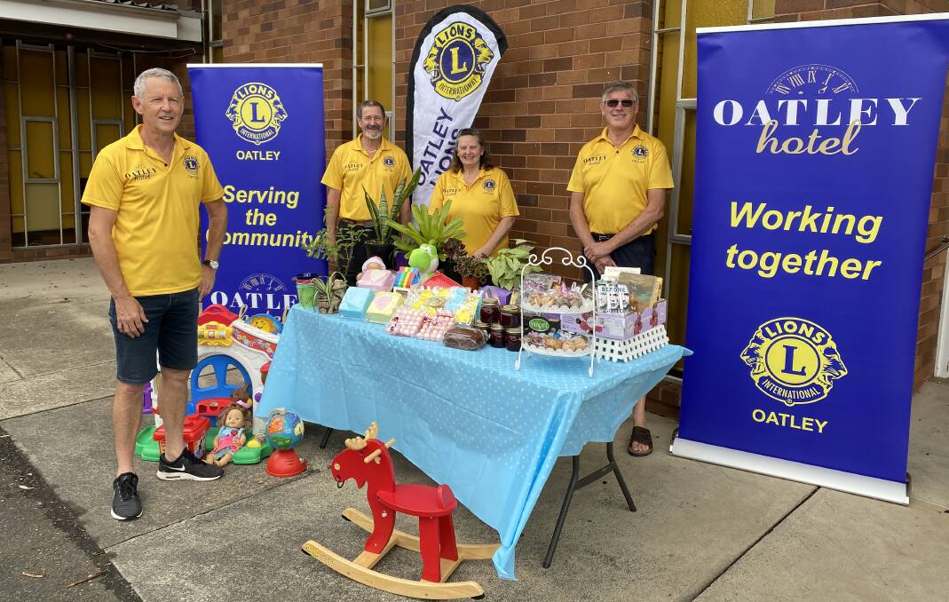 Going to market: Richard Sheahan, Ken Byrnes, Lynda Robinson and Brian Rees of the Oatley Lions Club are gearing-up for the first ever Community Market Day. 