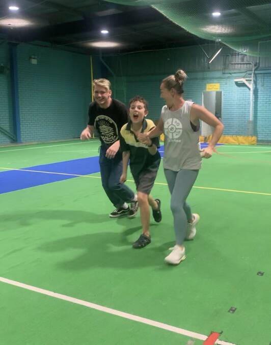 Sarah Stanton works with youths with disabilities, helping them learn some sporting basics while having fun and socialising. Picture: Supplied