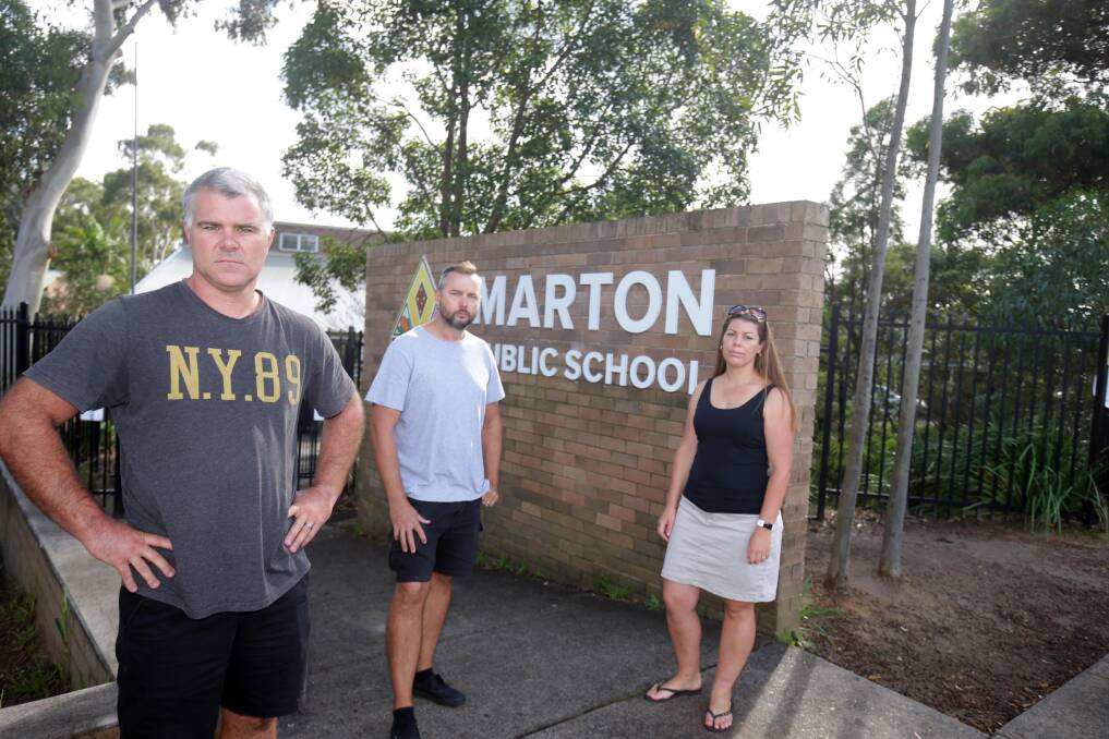 Demanding answers: The Marton Action Group says former principal Andrew Doyle was treated in an "appalling way" when he was escorted off the premises and not allowed to say goodbye to any of the children or teachers. Picture: Chris Lane