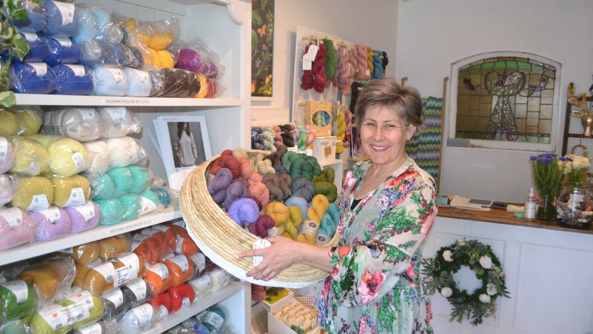 Craft mecca: Yummy Yarn and co owner Robyn Hicks has welcomed an influx of Sydney people on "regional yarn tours". Photo: Faye Wheeler