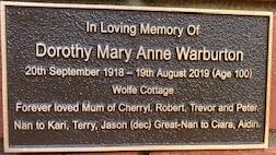 A plaque was placed on the Southern Memorial Wall, adjacent to Fairbridge Chapel in Pinjarra by family members on January 20. 