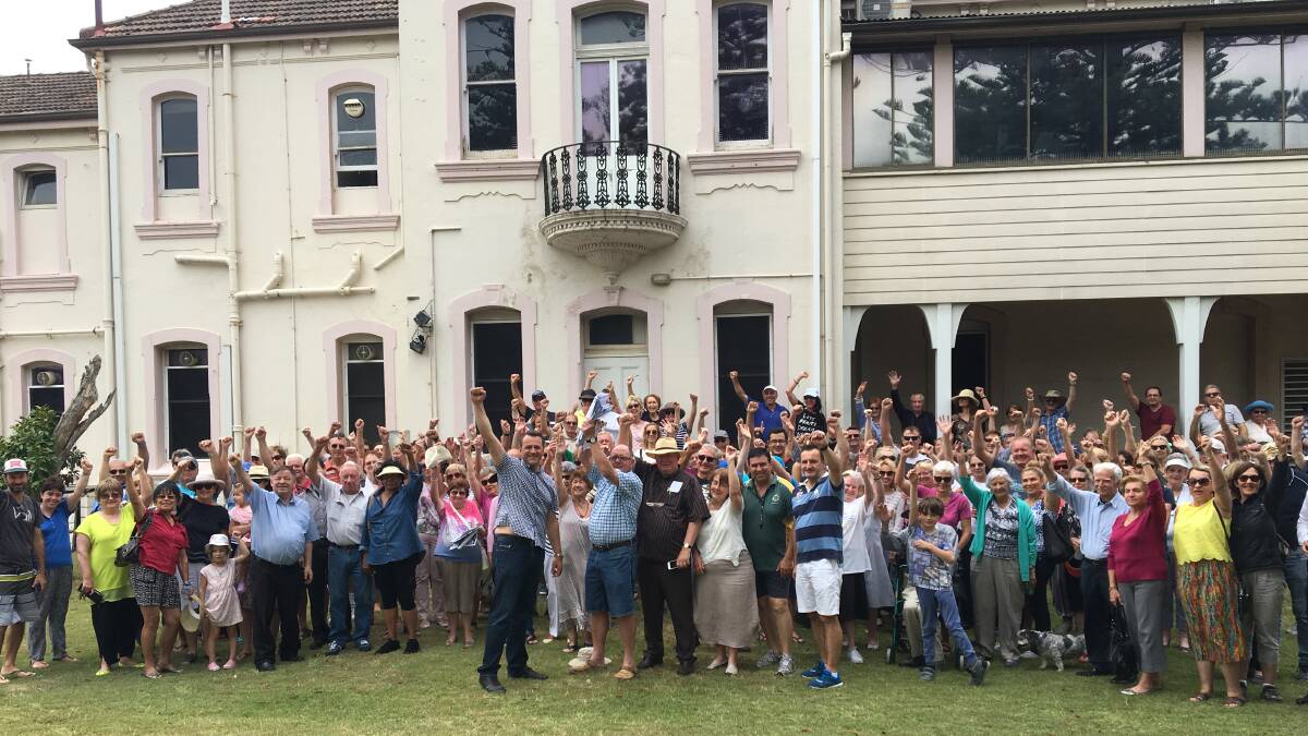Community fight: Local residents met at Primrose House in October to fight for its future Picture: Supplied