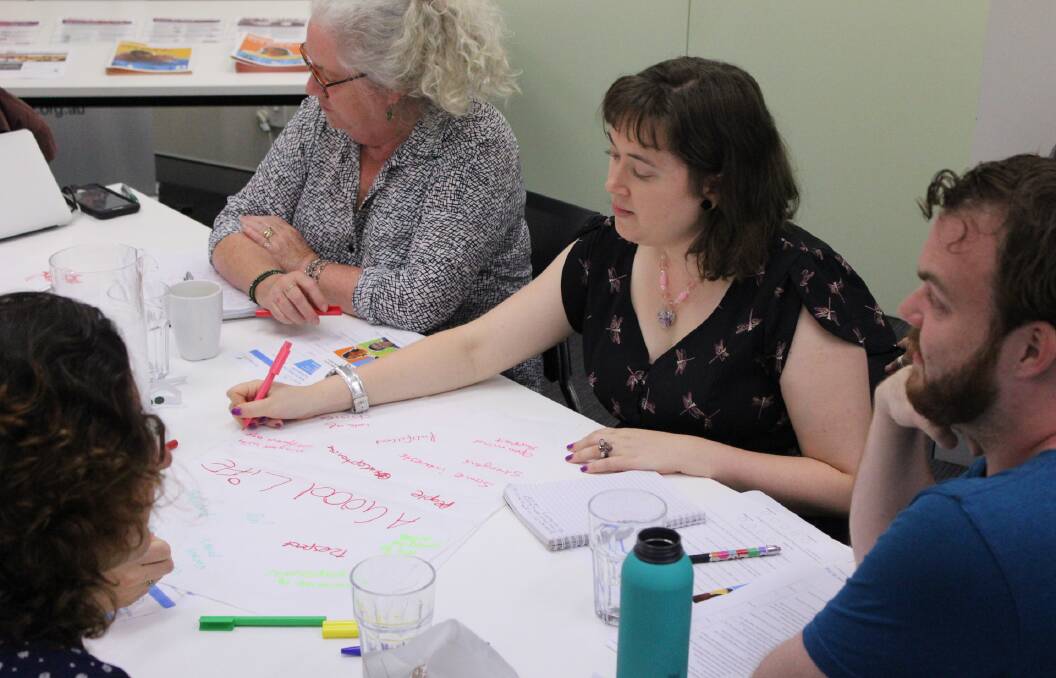 Collaborative: The NDIS workshop is aimed at empowering people to set new goals.