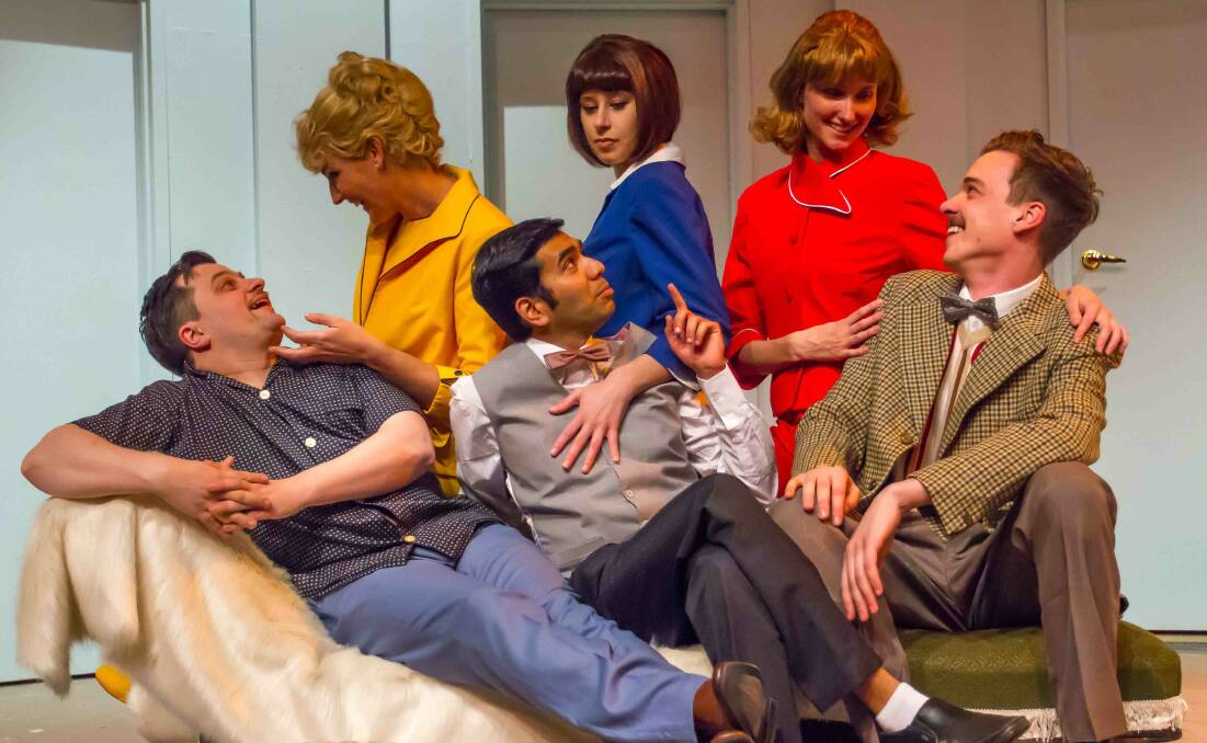 On show: The cast of The Guild Theatre's production of Boeing Boeing. Picture: Supplied