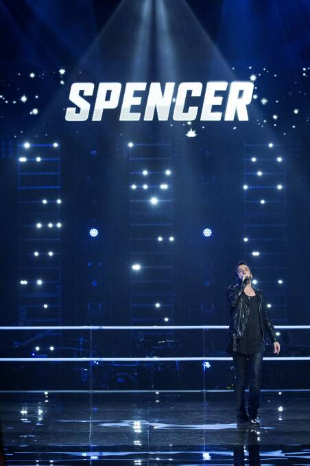 Hitting the high notes: Kogarah man Spencer Jones, 48, has taken to the stage for the Voice. Pictures: Supplied