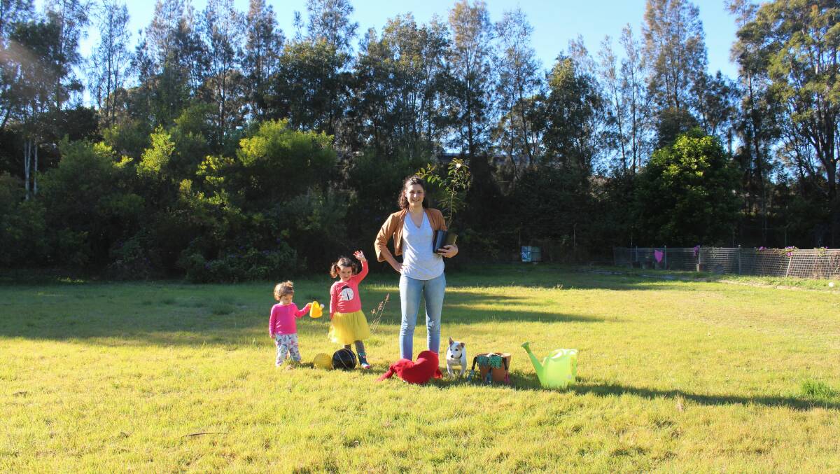 Family fun: Melissa Derwent is behind a community play date at the former Oatley Bowling Club site on Thursday. Picture: Supplied