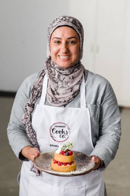 Sweet treat: Lina Jebeile with one of her tasty creations. Picture: Supplied