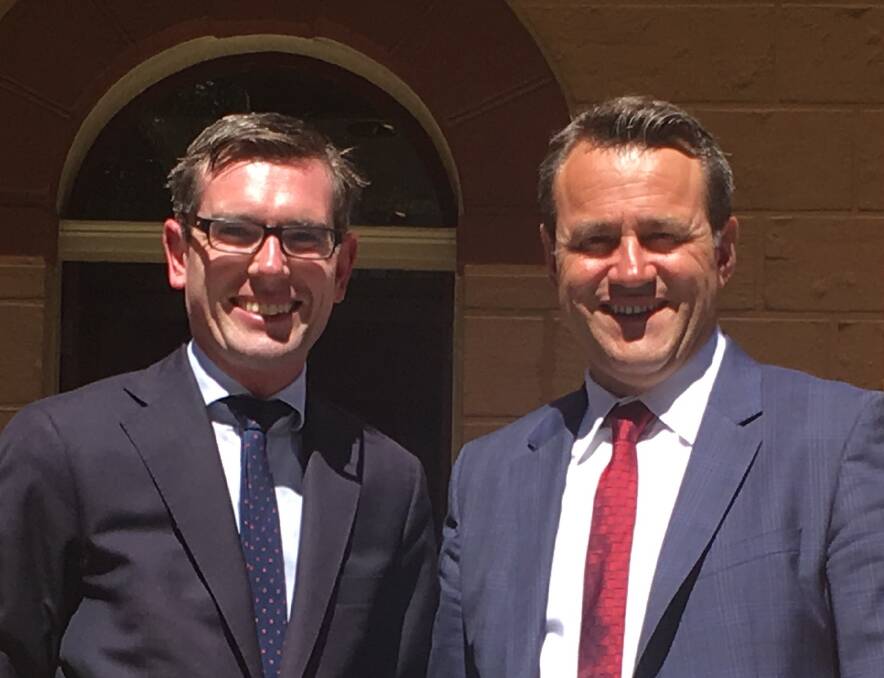 Good outcome: Minister Dominic Perrottet with Member for Rockdale Steve Kamper. Picture: Supplied