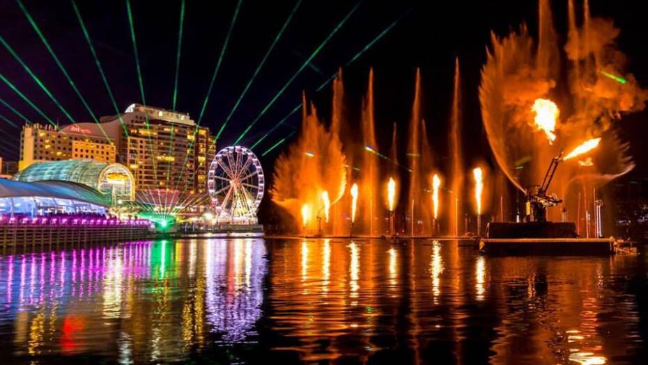 Showstopper: The Oracle-Liquid show at Vivid. Picture: Oracle-Liquid