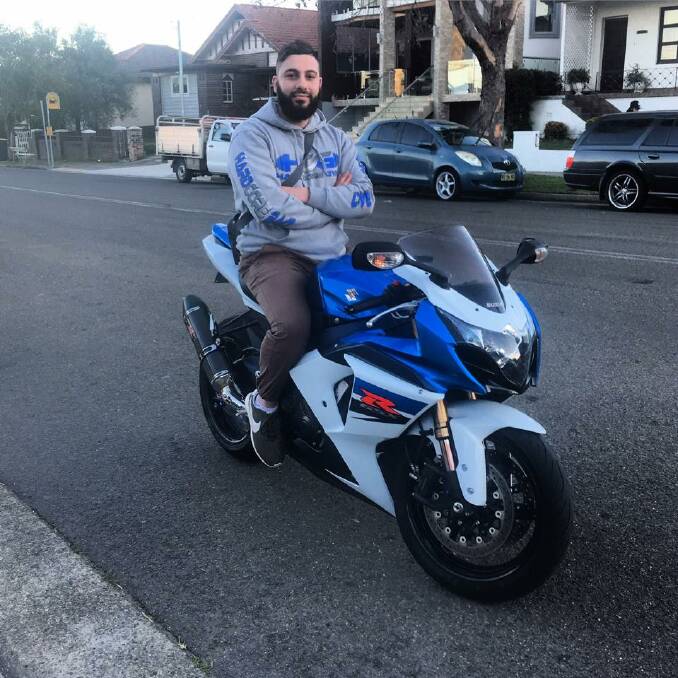 Death: Ali Mohana has been named as the motorcyclist killed at Arncliffe on Sunday. Picture: Facebook