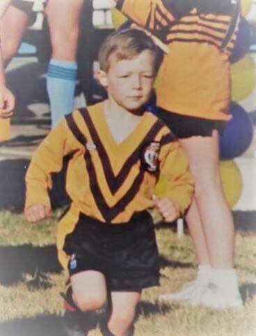 TIGER CUB: Cook as a youngster with Helensburgh. Picture: Facebook