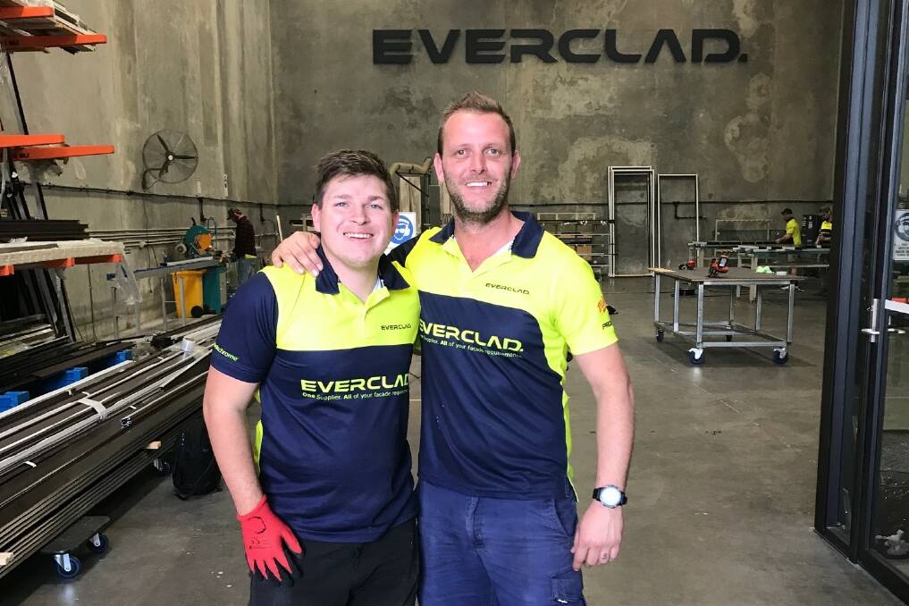 Everclad owner Brian Mobbs with his valued employee, who is a worker with a disability.