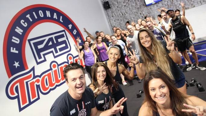 In it to win it: The team at F45 Training are all excited to be a finalist in this year's local business awards. 