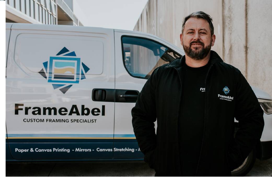  Paul Abel, managing director of FrameAbel, a custom framing company based in Peakhurst. Picture supplied