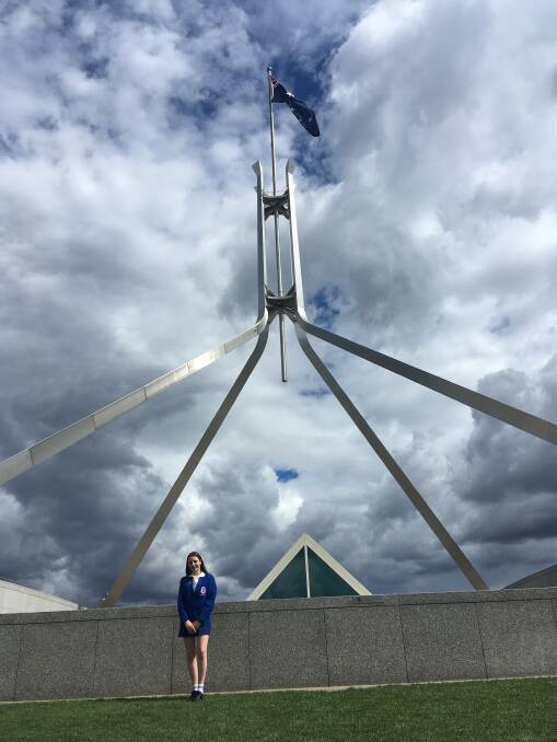 Emma Gaston at Canberra for the annual convention.
